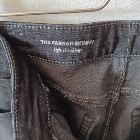 AG - Adriano Goldschmied Farrah Dark Grey Skinny Jeans - Size 27 - Picture 8 of 9